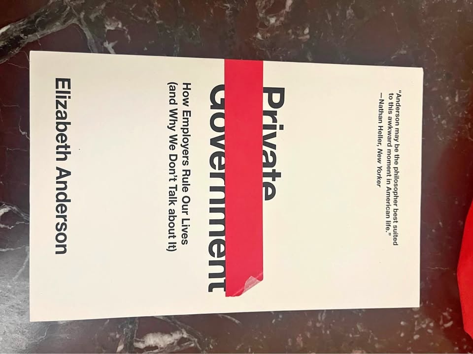 Private Government - Elizabeth Anderson