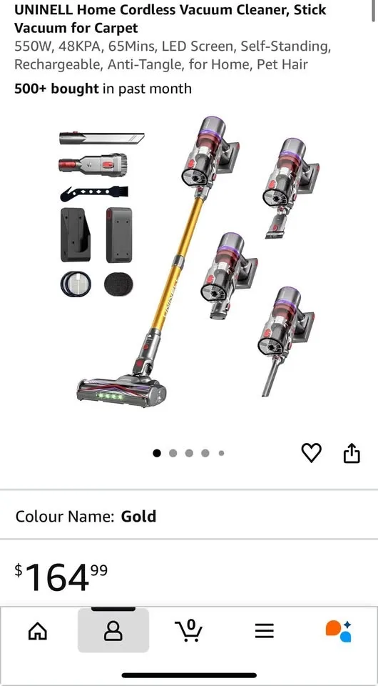 Uninell Cordless Stick Vacuum Cleaner image indicator(8)