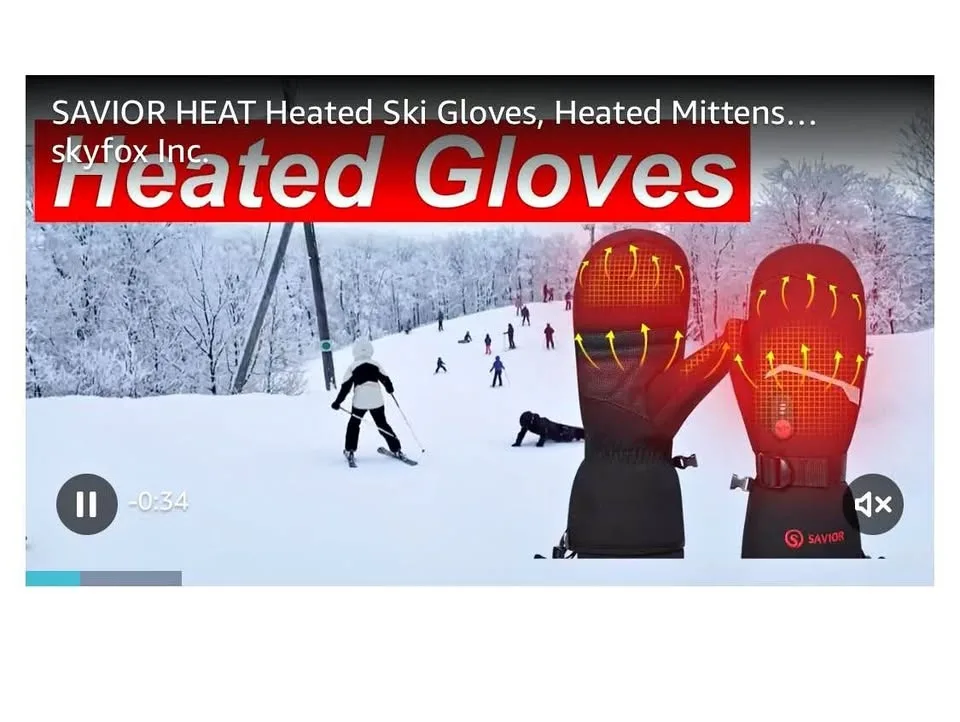 SAVIOR HEAT Heated Ski Gloves