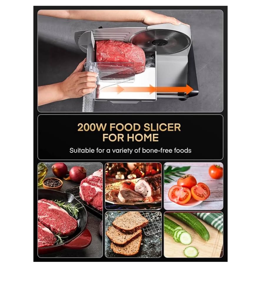 FOHERE Electric Meat Slicer - photo 2