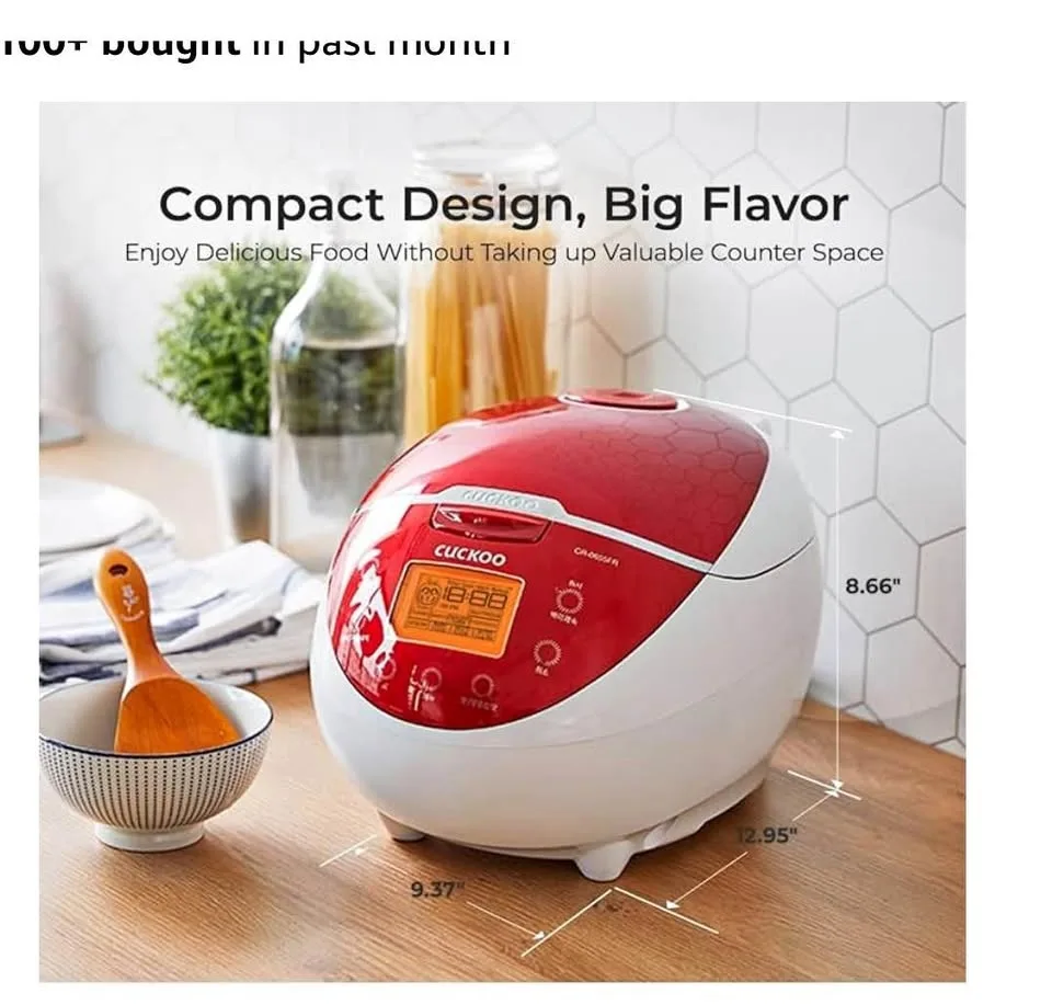 🍚 CUCKOO Red Rice Cooker 6 CUPS 🍚