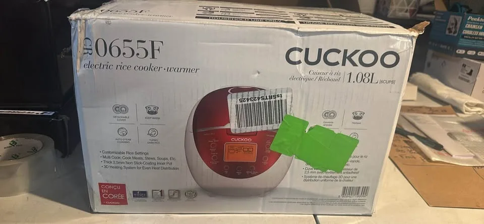 🍚 CUCKOO Red Rice Cooker 6 CUPS 🍚 image indicator(4)