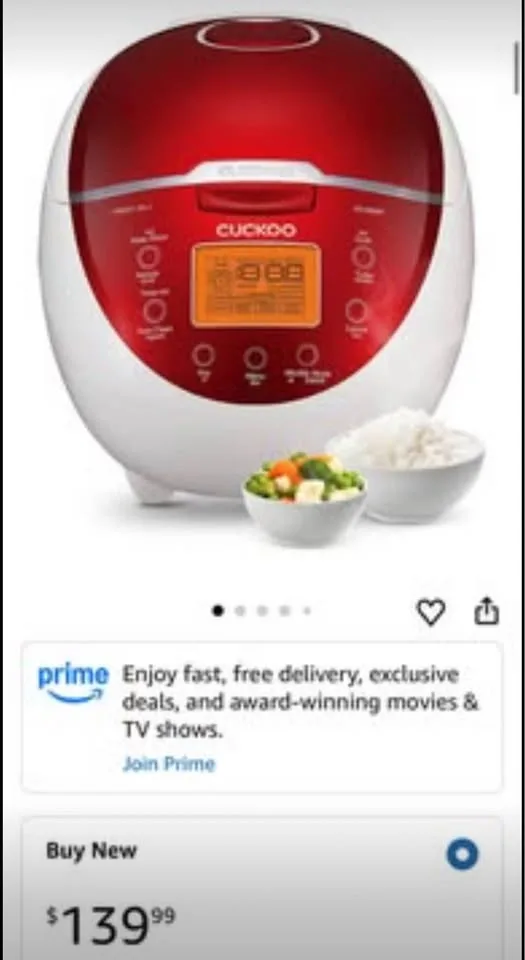 🍚 CUCKOO Red Rice Cooker 6 CUPS 🍚 image indicator(6)