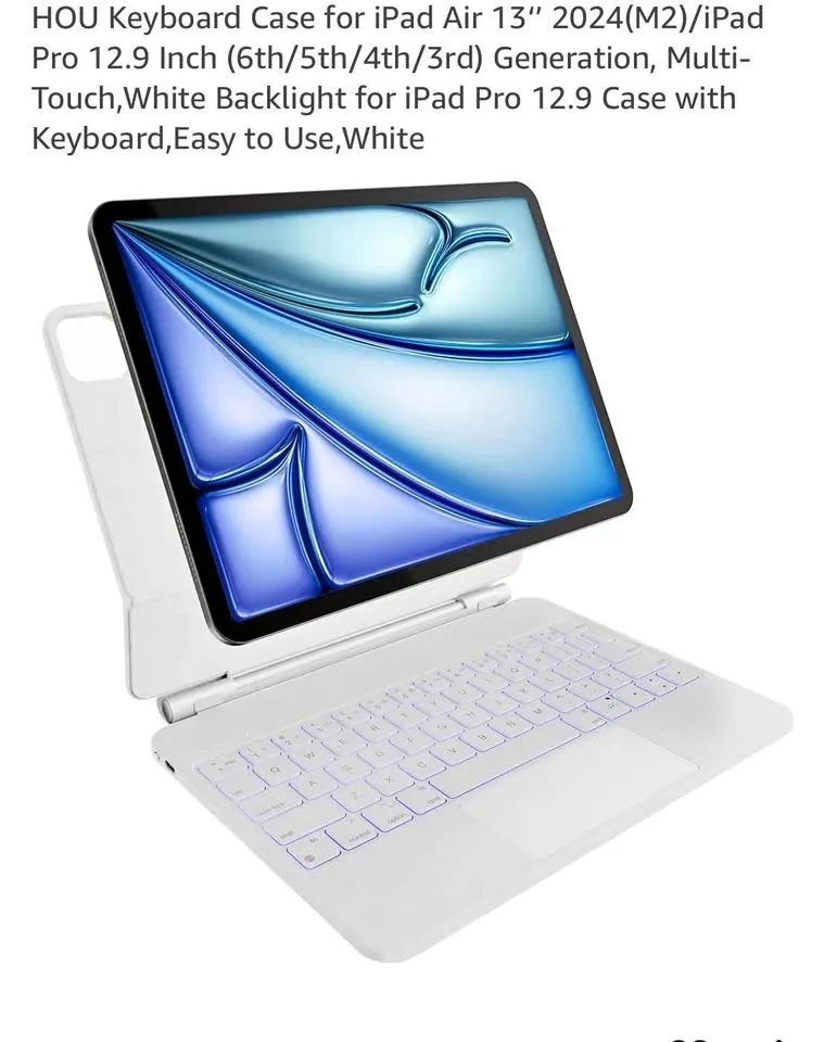 Light purple Keyboard Case for iPad Air 13''/Pro 12.9''