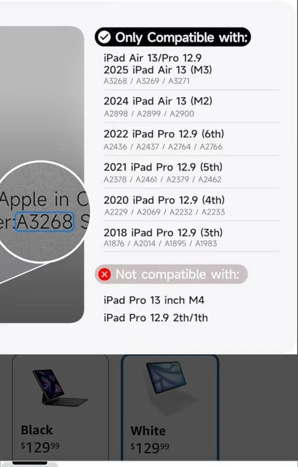 Light purple Keyboard Case for iPad Air 13''/Pro 12.9'' image indicator(2)