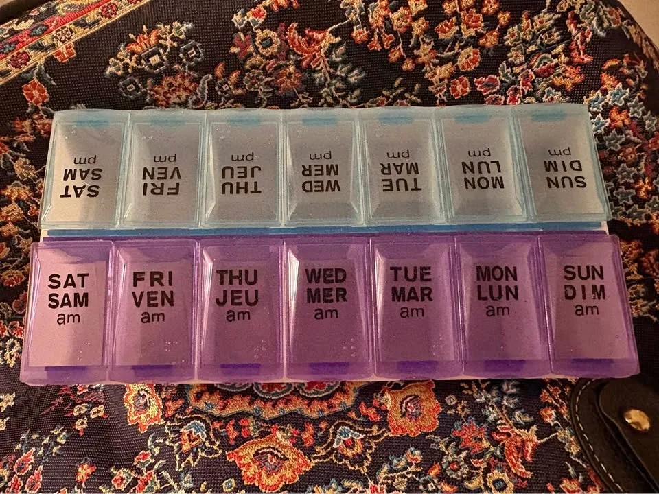Weekly Pill Organizer AM/PM