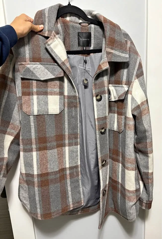 Dynamite Plaid Shacket