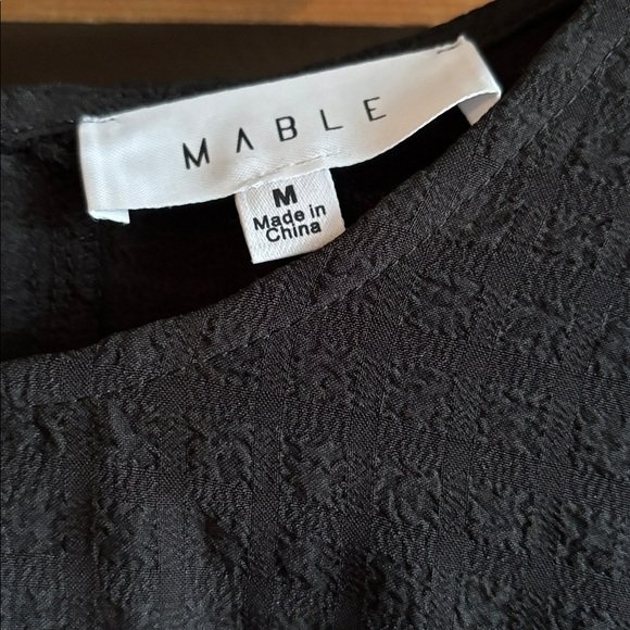 MABLE Waffle Texture Puffy Sleeve Dress - photo 4