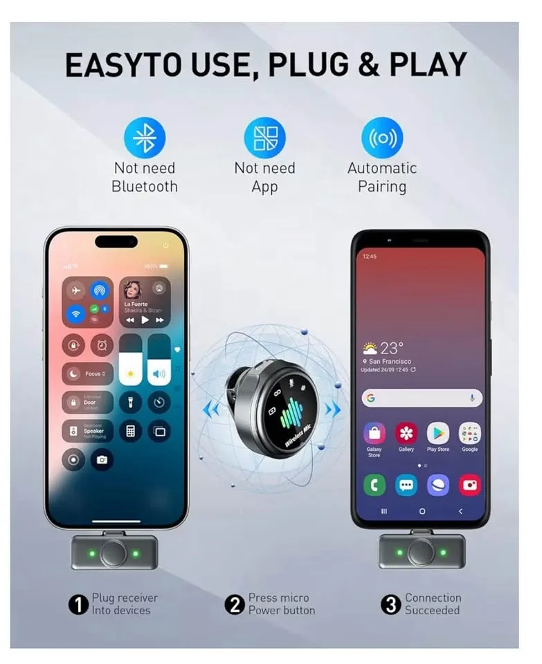 Mini Microphone for iPhone image indicator(2)