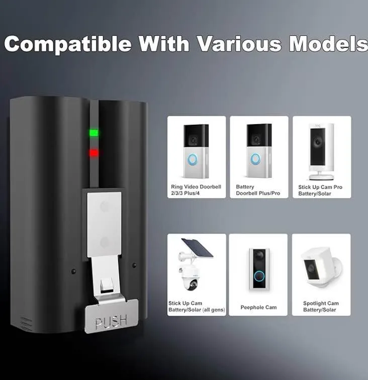 2Pack Replacement for Ring Battery image indicator(5)