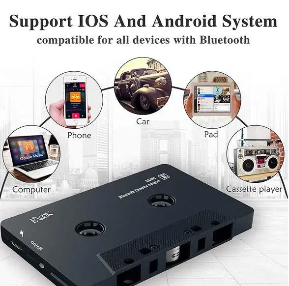 Bluetooth 5.0 Cassette Receiver Tape Aux Adapter image indicator(5)