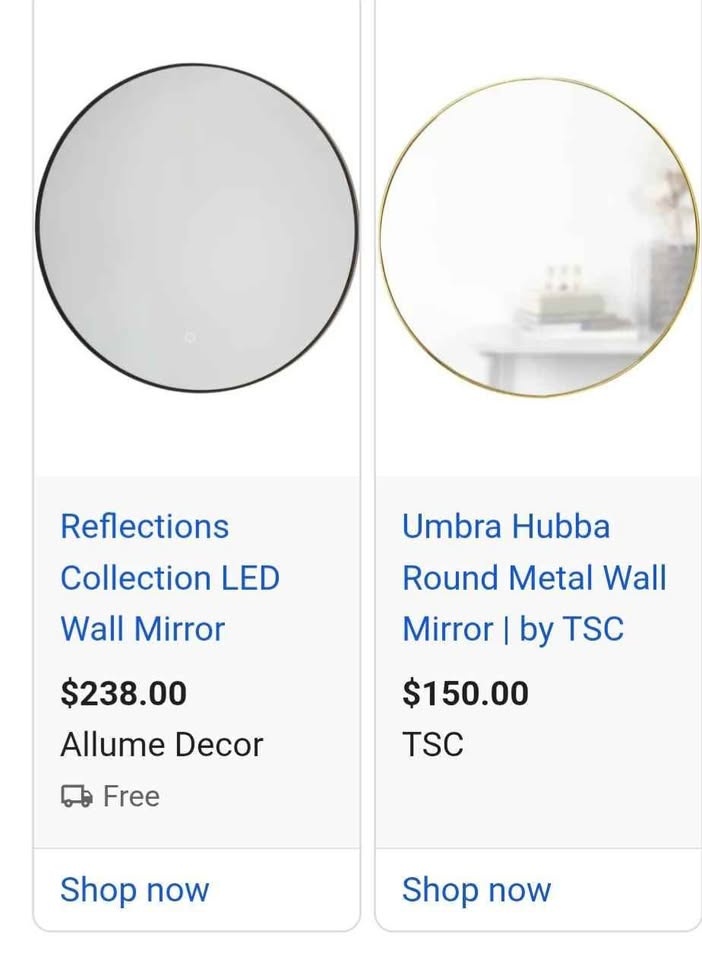 Hubba Round Metal Wall Mirror - photo 4