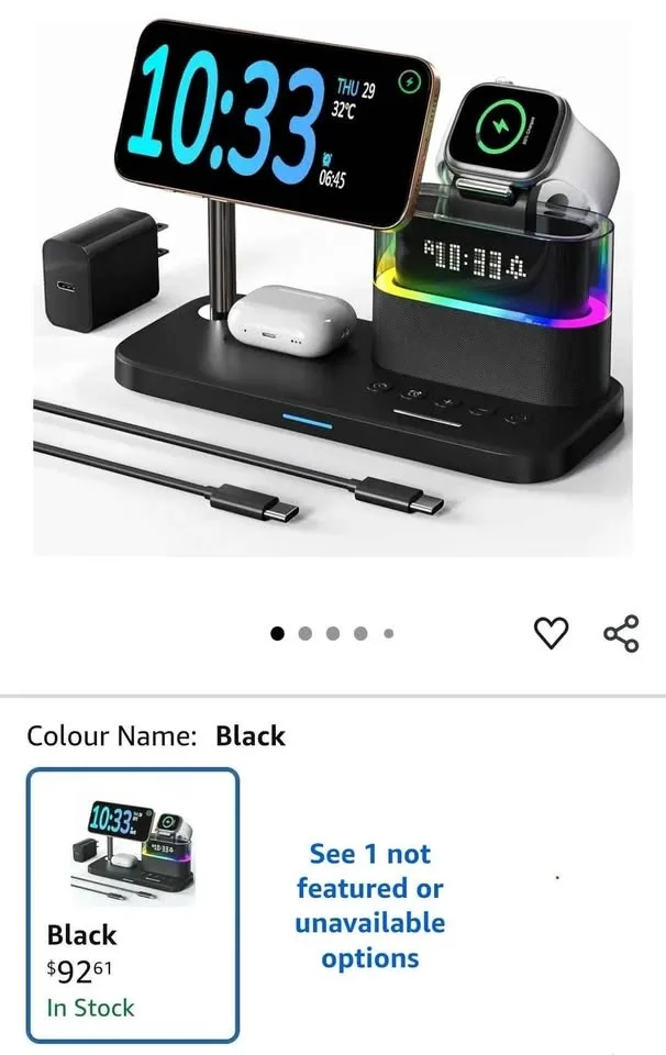 5 in 1 Wireless Charging Station for Apple,Mag-Safe Charger image indicator(2)