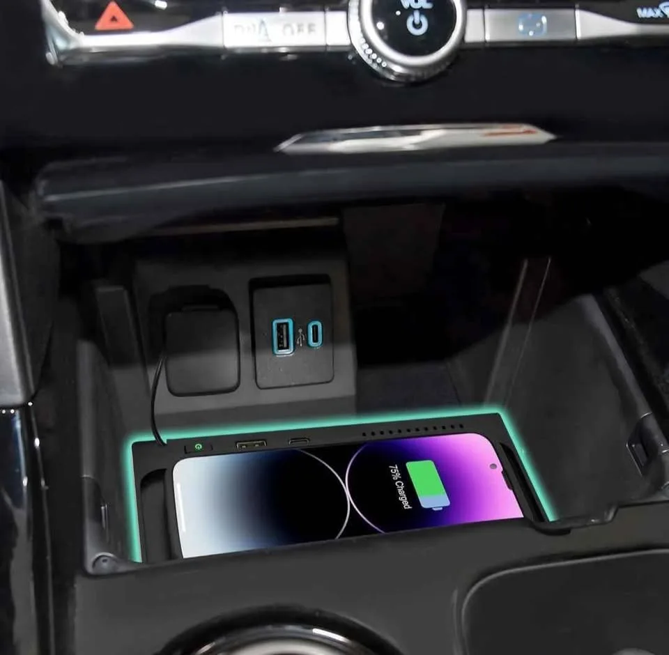 KEWISAUTO Wireless Charger for 2020-2024 Ford Explorer image indicator(4)
