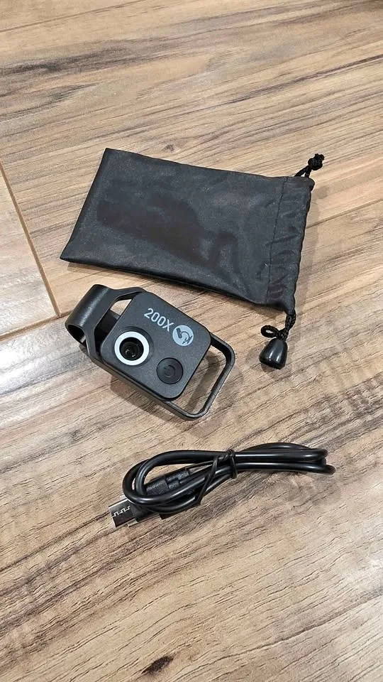 (861) 200X Phone Mini Pocket Microscope with LED Light