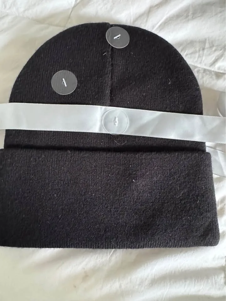 Ladies Black Rhinestone Hat & Gloves Set - New image indicator(2)