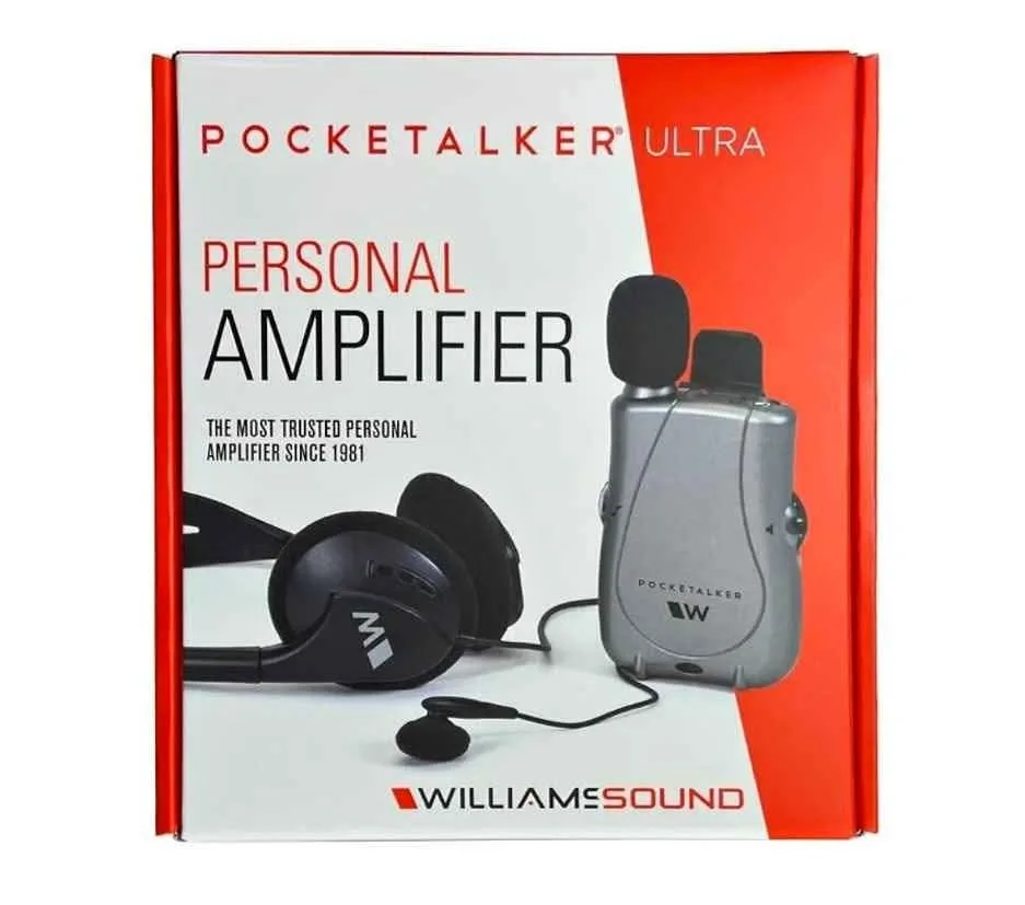 Williams Sound PKT D1 EH Pocketalker Ultra Duo Pack Amplifier, S