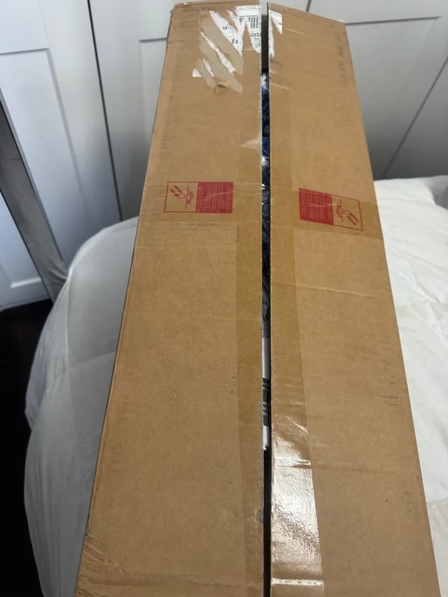 6' Snow Flocked “Blue” Pencil Christmas Tree image indicator(5)