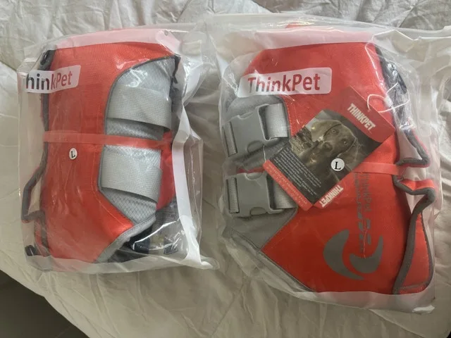 Selling 2 Brand New Size L Dog Life Jackets $25 ea, Retails $106 image indicator(3)
