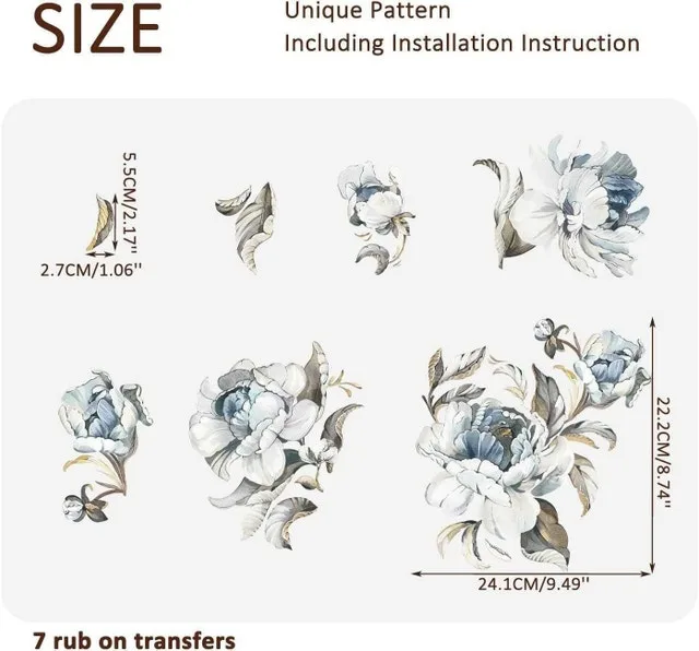 Brand New Sealed Rub On Furniture Transfer/ Stickers image indicator(3)