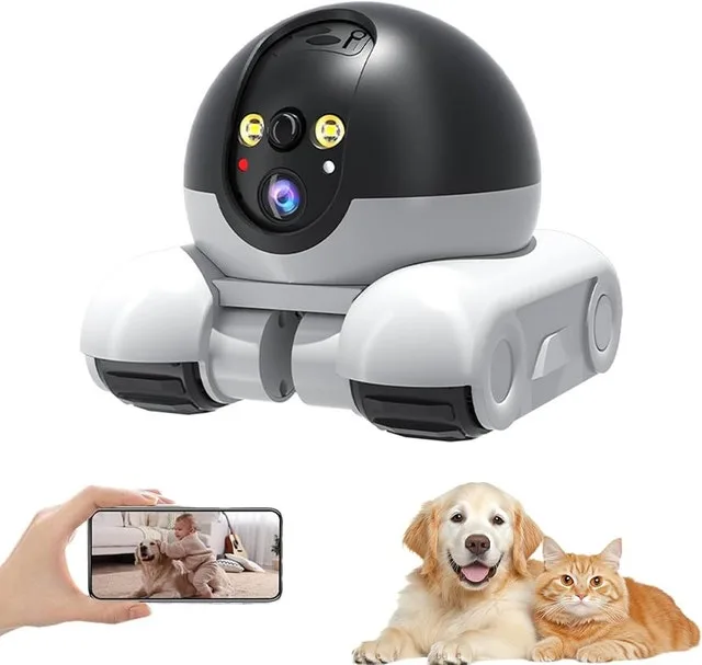 NEW Movable Pet Tracking Robot Camera image indicator(2)