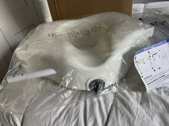 Brand New in the Box Elevated Toilet Riser w Handles was $197.07 image indicator(4)