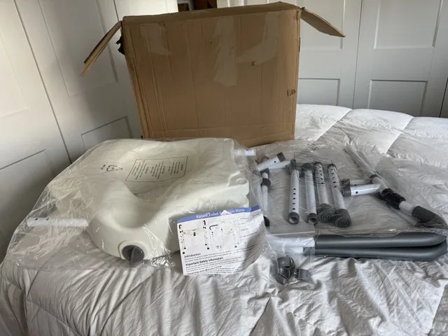 Brand New in the Box Elevated Toilet Riser w Handles was $197.07 image indicator(5)