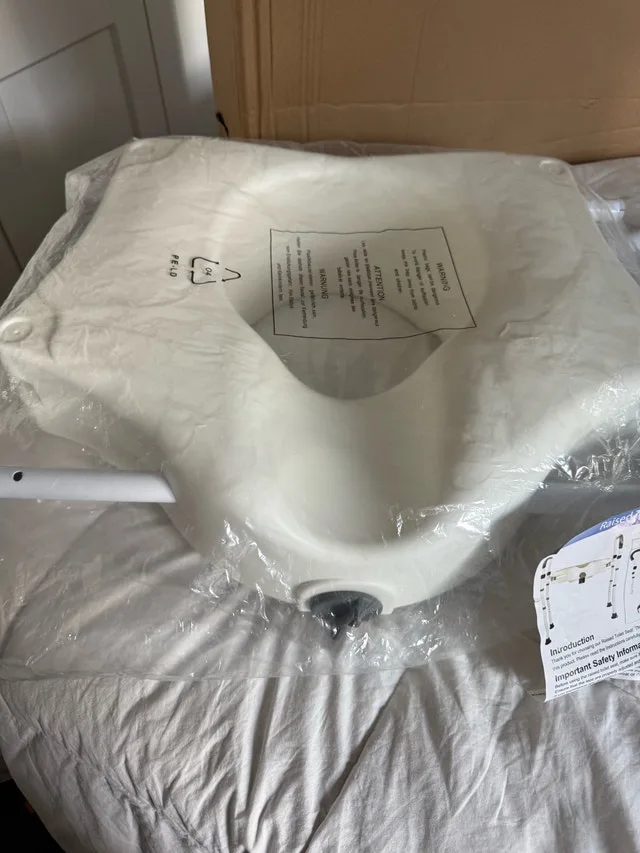 Brand New in the Box Elevated Toilet Riser w Handles was $197.07 image indicator(8)