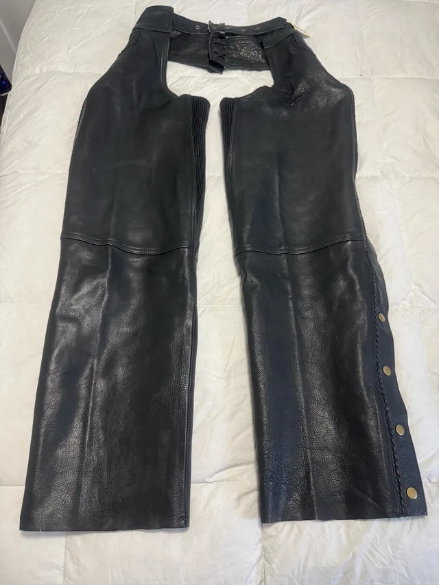 Leather Chaps - adjustable in size Worn Once