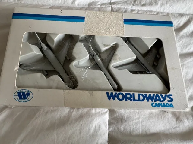 Antique Vintage Plan Toy Set New in Box