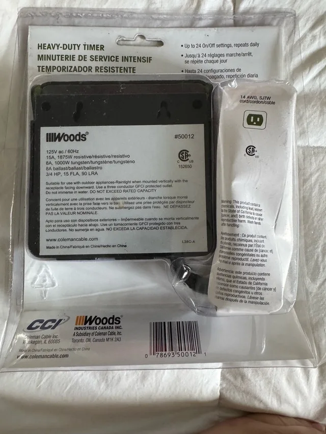 Brand New Outdoor Heavy Duty Timer - Great for Christmas Lights image indicator(6)