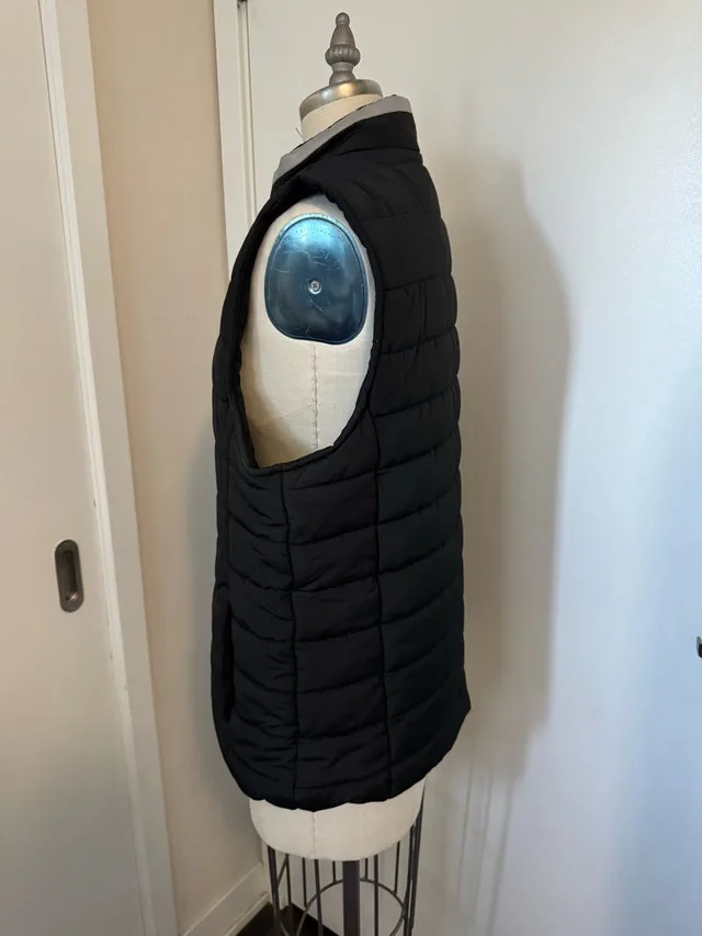 Ladies Size Medium Sleeveless Black and Yellow Jacket Vest image indicator(3)