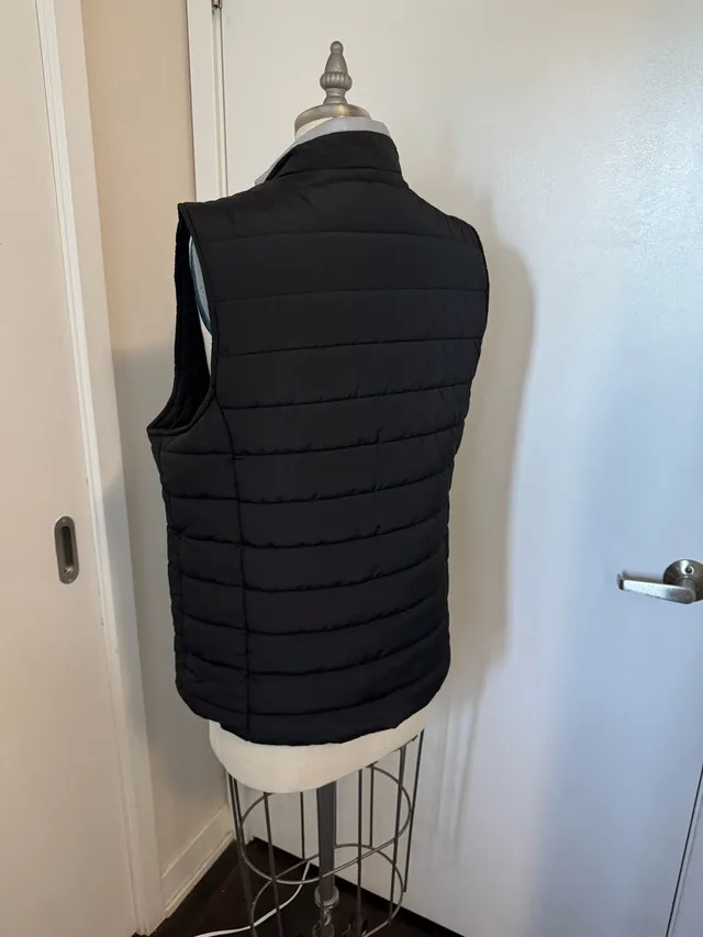 Ladies Size Medium Sleeveless Black and Yellow Jacket Vest image indicator(4)