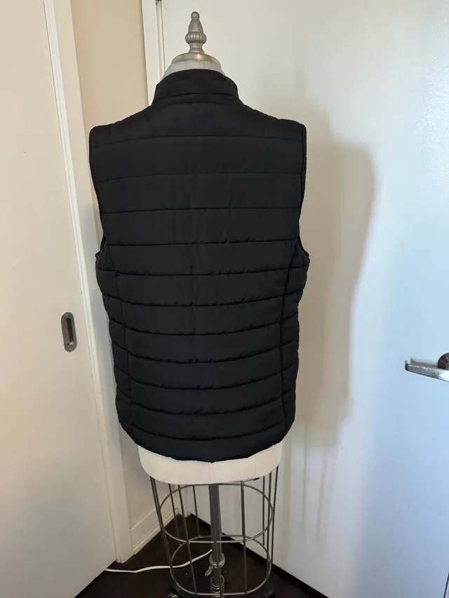 Ladies Size Medium Sleeveless Black and Yellow Jacket Vest image indicator(5)