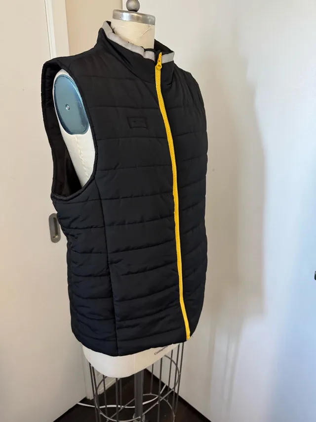 Ladies Size Medium Sleeveless Black and Yellow Jacket Vest image indicator(7)