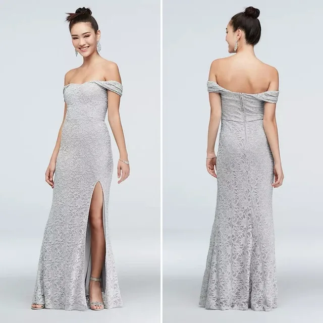 Ladies Size 17 Sliver Special Occasion Evening Dress - With tags