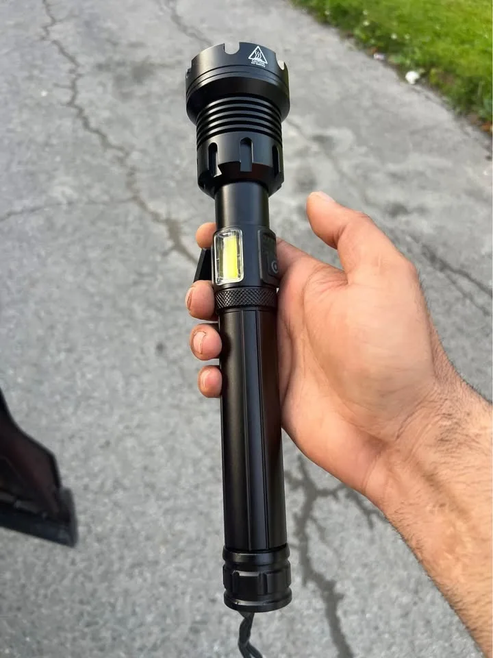 🔥70000 Rechargeable LED Tactical Laser Flashlight image indicator(4)