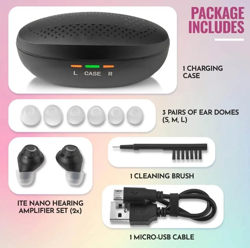 Mini Digital Hearing Amplifiers - ITE Rechargeable Personal Soun