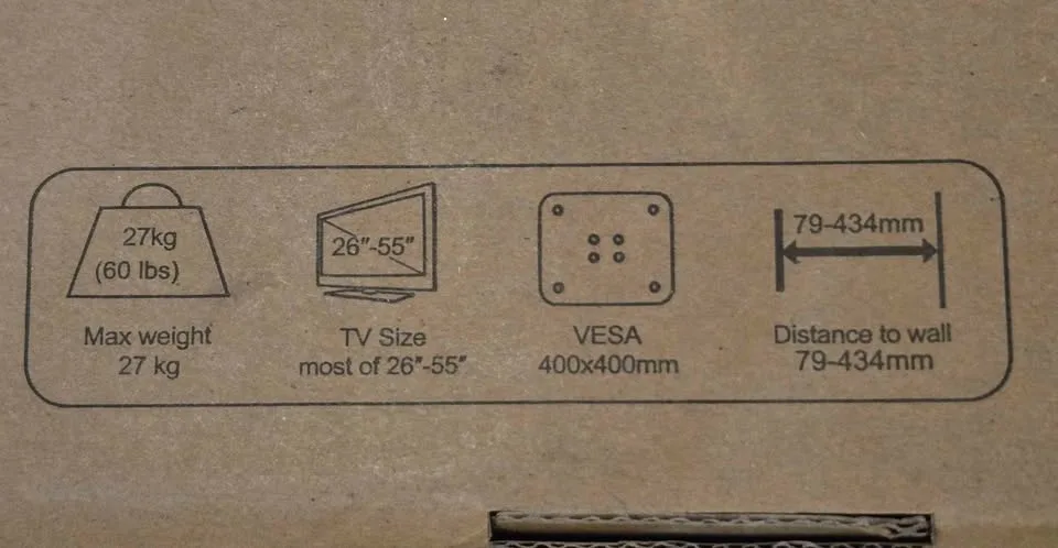 TV wall mount image indicator(4)