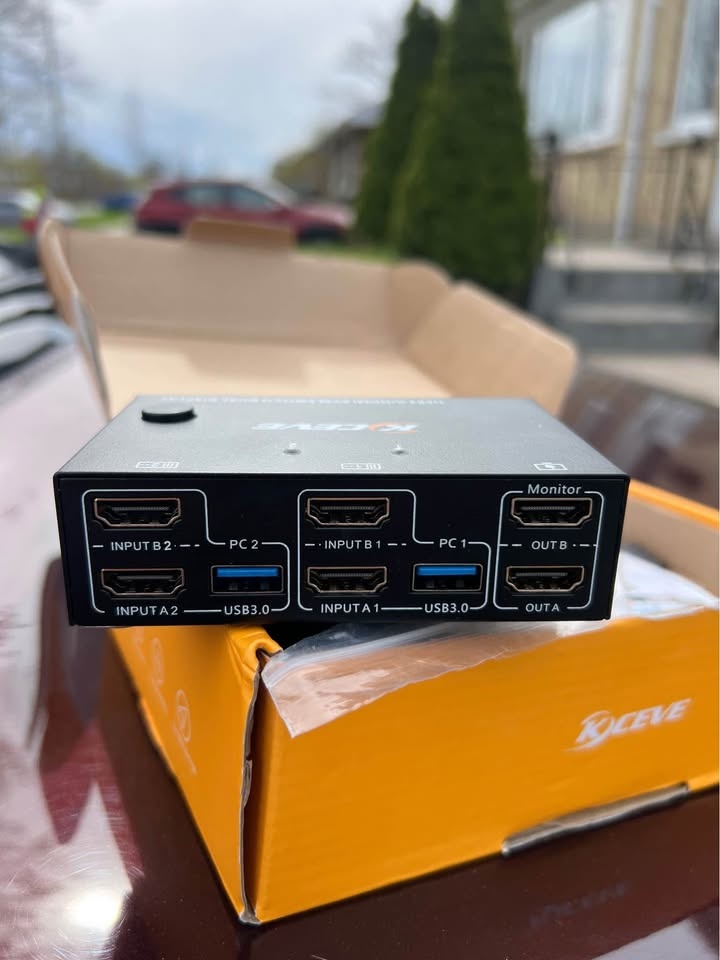 Commutateur KVM double moniteur HDMI + Displayport 4K@60Hz,2K - photo 3