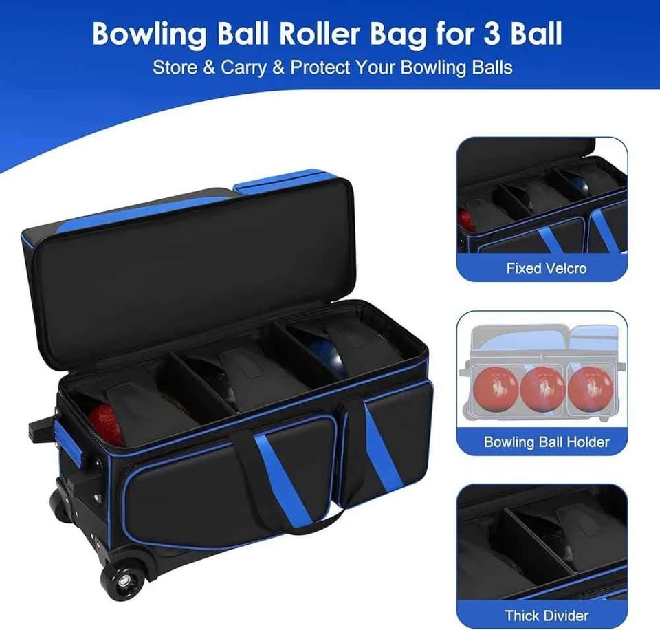 3 Ball Bowling Bag with Wheels - photo 2