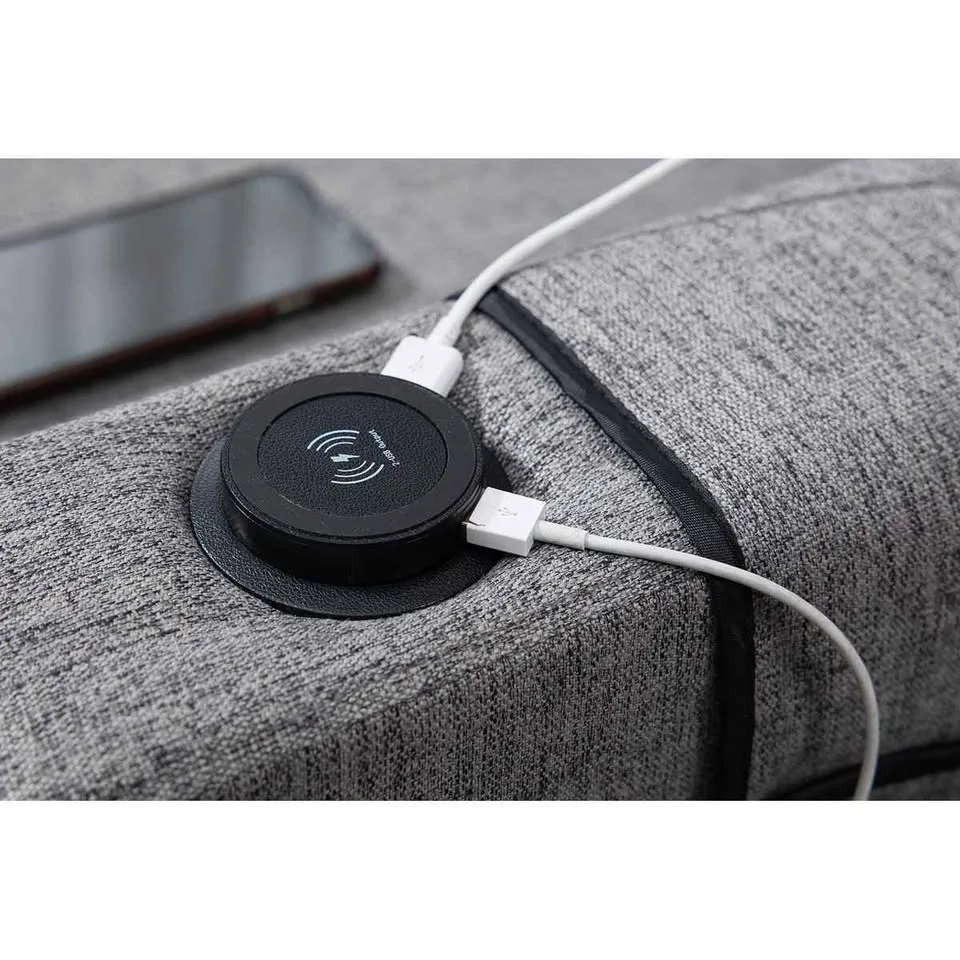 Recliner chair with armrests, modern tufted wingback recliner ch image indicator(5)