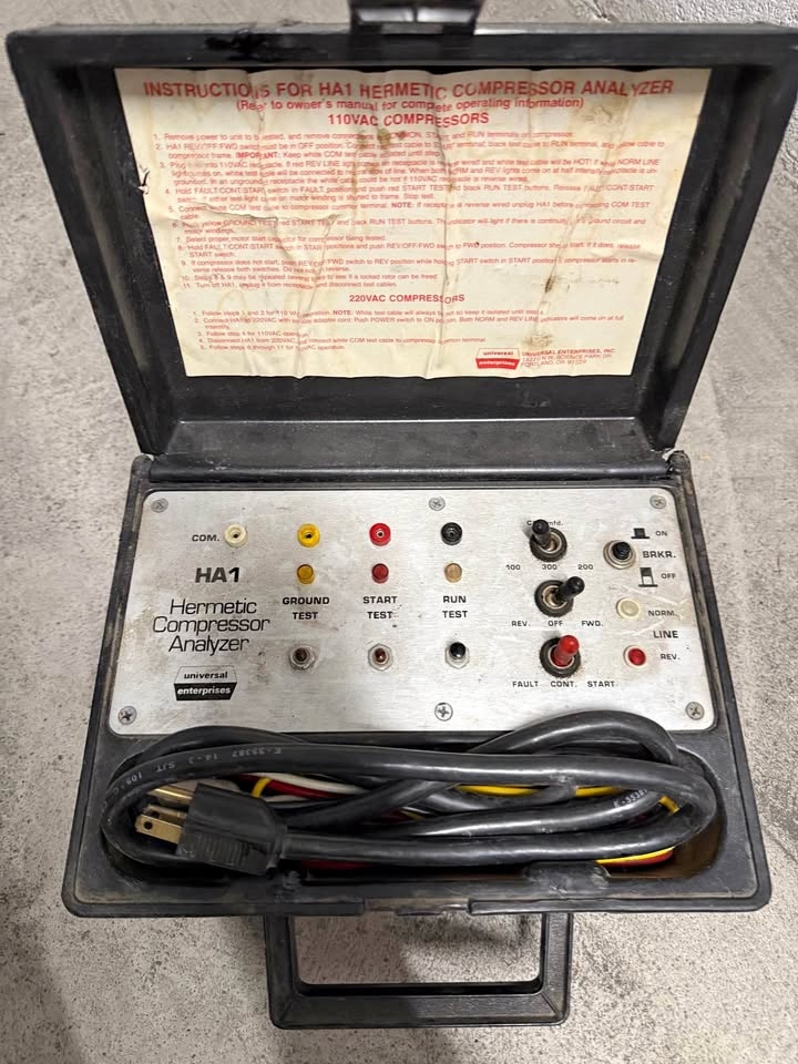UEi Instruments Ha1 Hermetic Compressor Analyzer