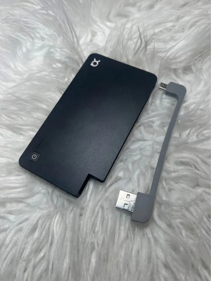 Xqisit Black Power Bank with Micro USB, 3000 image indicator(3)