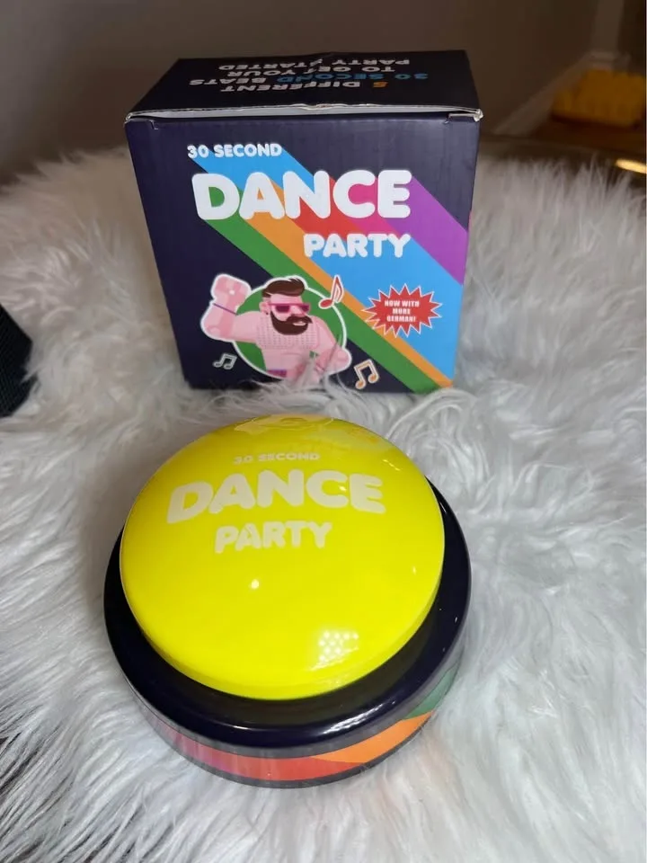 New 30 Second Dance Party Button. Press the button to start the