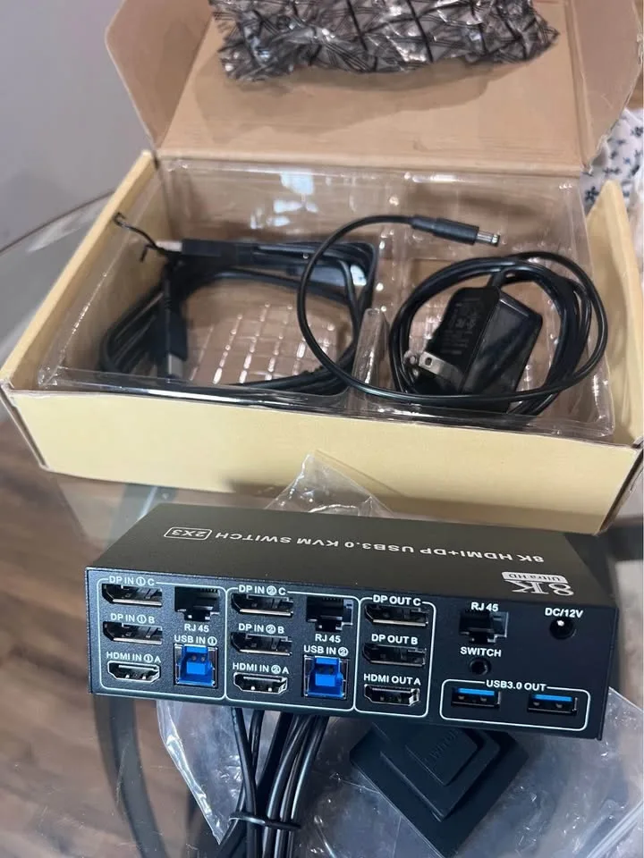 8K HDNI+UP USB3.0KVM SWITCH 2.3 image indicator(2)