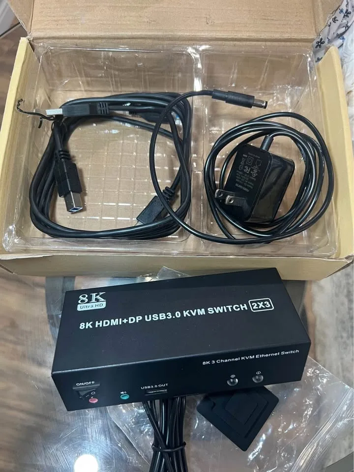 8K HDNI+UP USB3.0KVM SWITCH 2.3 image indicator(3)