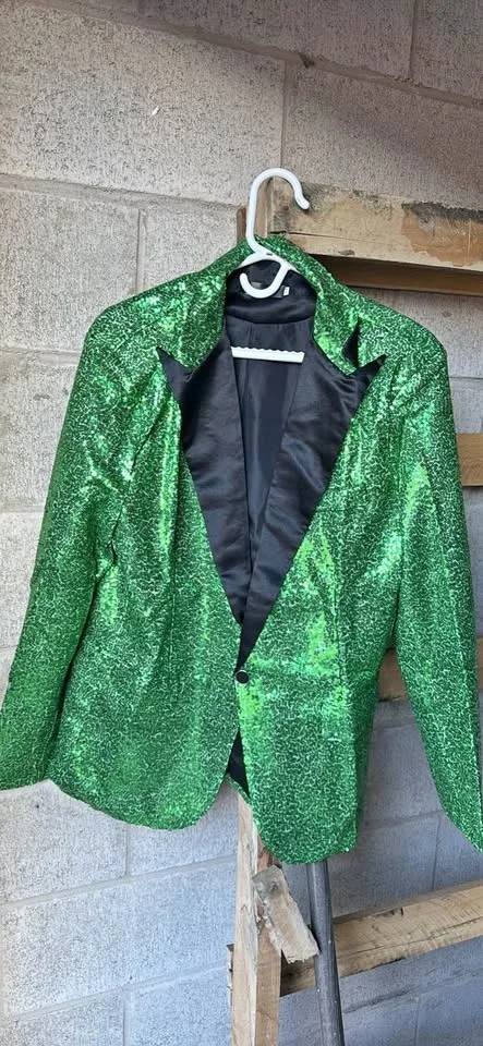 Green Sequence Blazer