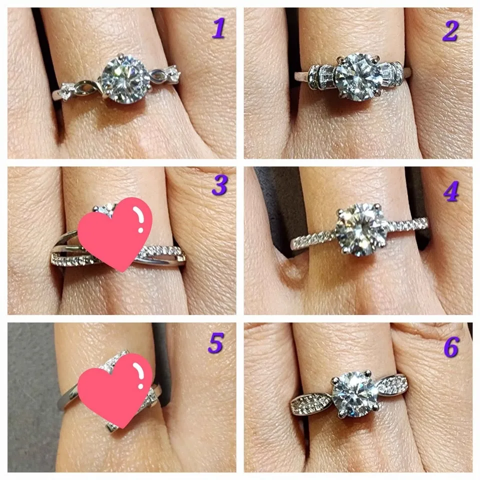 New Moissanite ring 1 carat