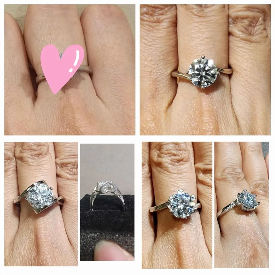 New Moissanite ring 2 carat